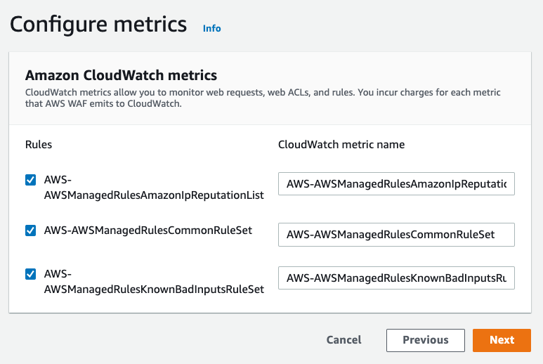 Change CloudWatch Metric names