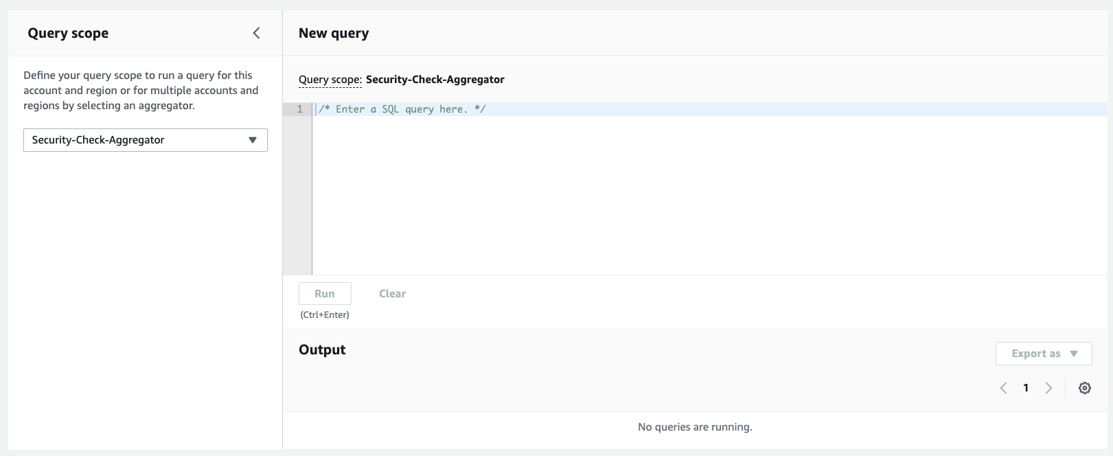 AWS Config Query editor